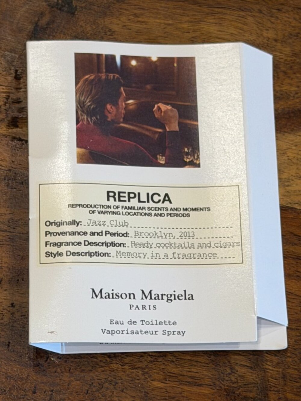 🎁3 For $15 New! Maison Margiela Jazz Club Replica Sample Spray Card 1.2 ml